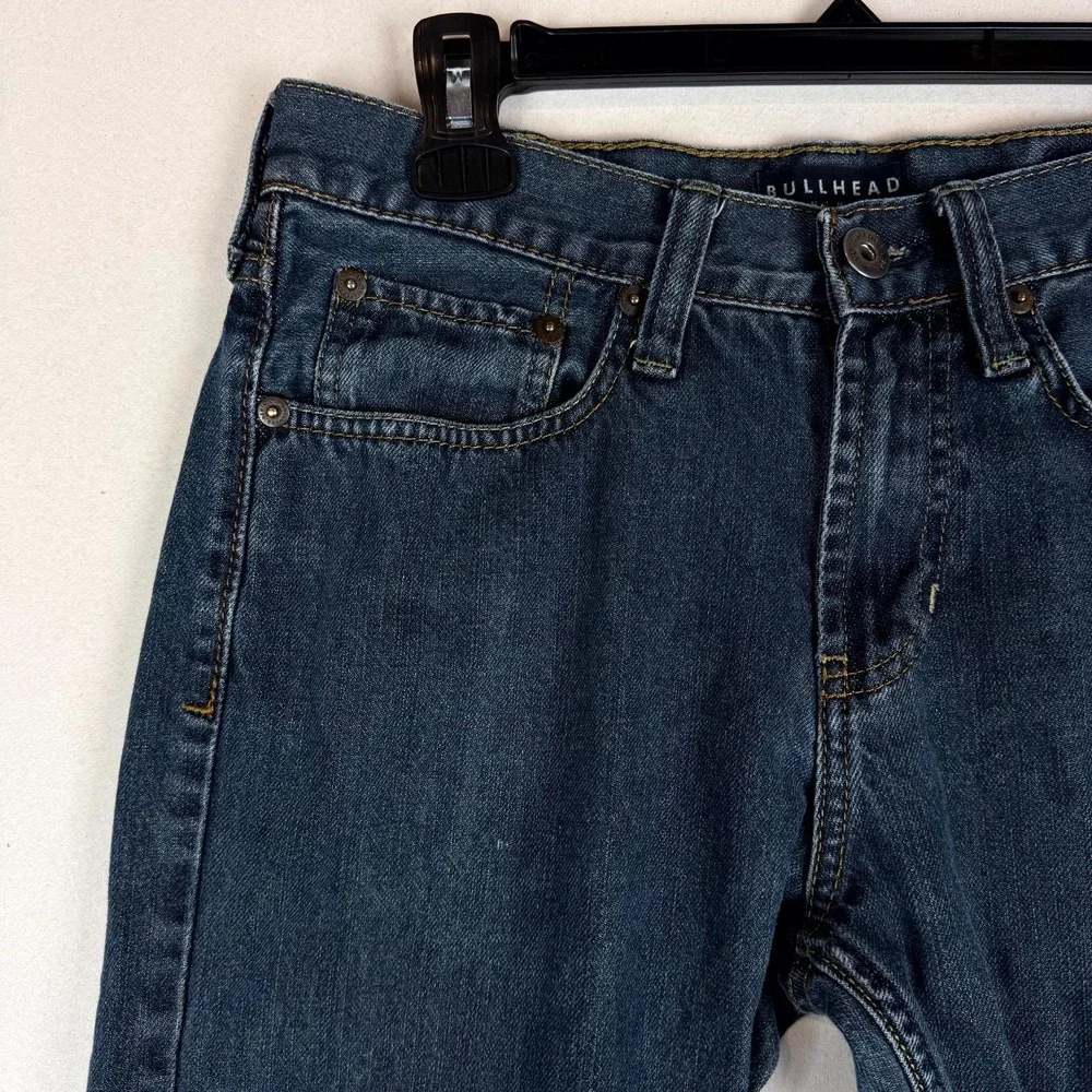 Bullhead Denim Co. Jeans Men 29x30 Blue Cotton Medium Wash Mid Rise Straight Leg